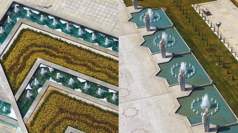 Illustration for article titled Turkmenistan's Astonishing Attempt To Build A City Of The Future